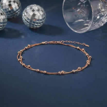 Rose Gold Bling Bling Anklet