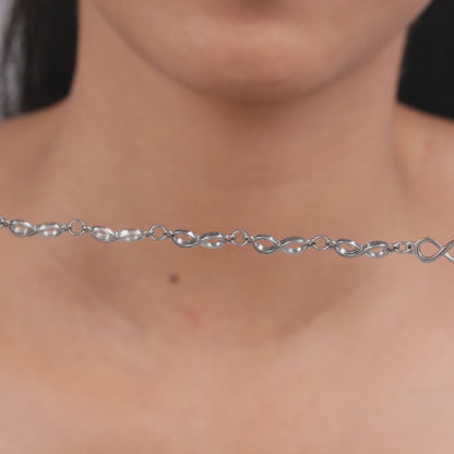 Silver Infinity Glow Bracelet