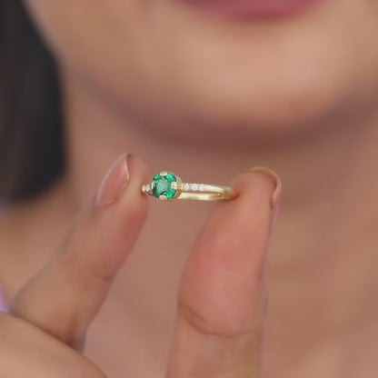 Golden Green Pixie Ring