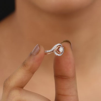 Rose Gold Rhea Solitaire Lab Grown Diamond Ring