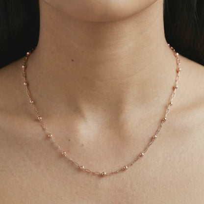 Rose Gold Linea Bead Chain