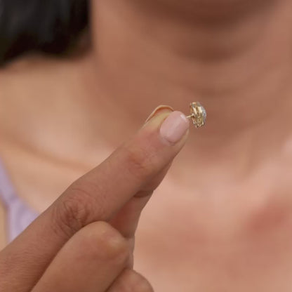 Gold After Glow Lab Grown Diamond Earrings