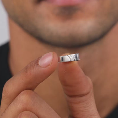 Silver Rockstar Ring For Him