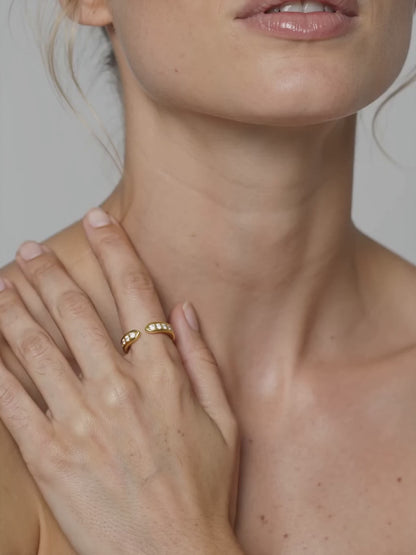 OnnMe by GIVA Nova Gold Plated Ring (Size 14)