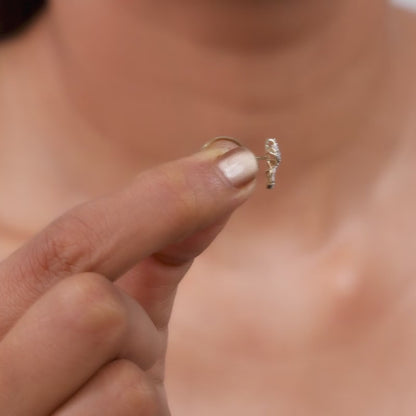 Gold Fluttering Kiss Lab Grown Diamond Earrings