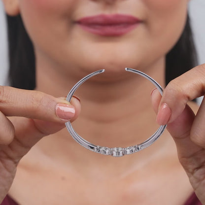 Silver Valois Cuff Bracelet