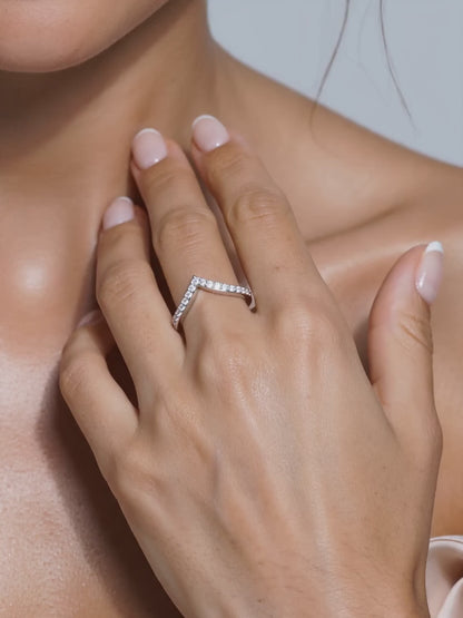 Silver Zirconia Vanki Ring