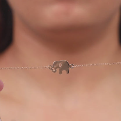 Rose Gold Jumbo Elephant Kid's Bracelet (0 - 2 Years)
