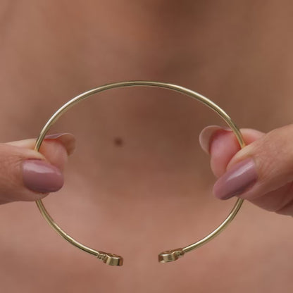 Gold Adara Lab Grown Diamond Cuff Bracelet