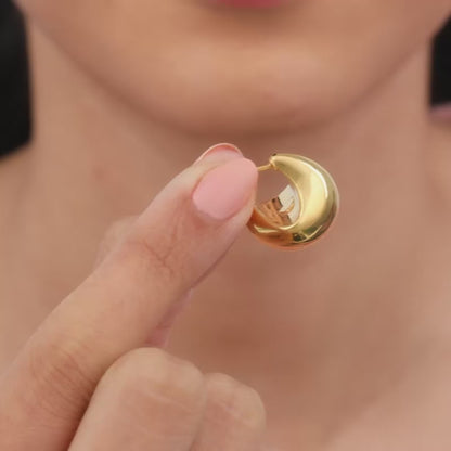 Golden Glam Girl Earrings