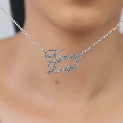 Silver Personalised Perfect Match Pendant