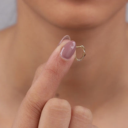 Gold Eterna Lab Grown Diamond Earrings