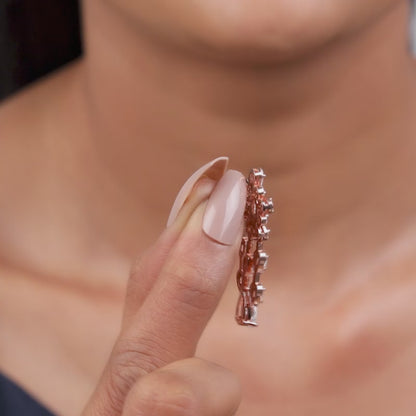 Rose Gold Romanov Earrings