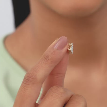 Gold Buti Lab Grown Diamond Earrings