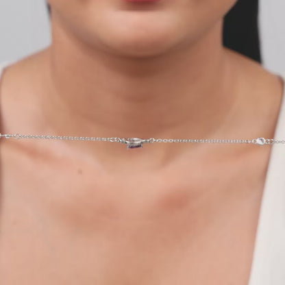 Silver Admiring Charm Necklace