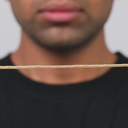 Dual Tone Snake Chain For Him