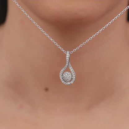 Silver Your Bling Pendant With Link Chain