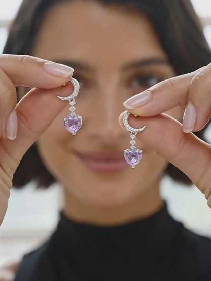 Silver Lunar Promise Earrings