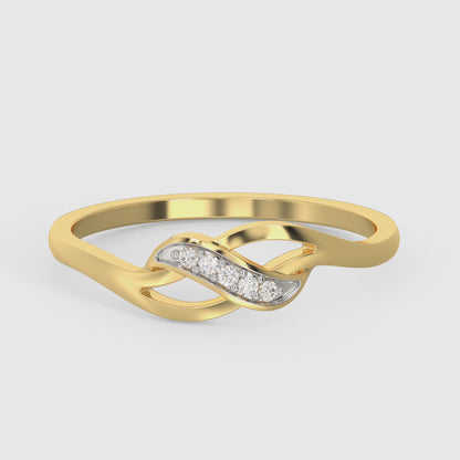 Gold Graceful Allure Diamond Ring