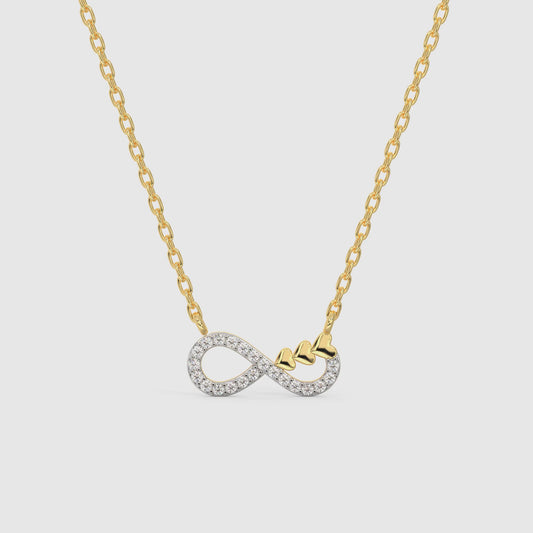 Gold Infinity Grace Diamond Necklace