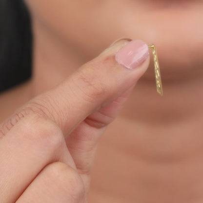 Golden Silk Circuit Earrings