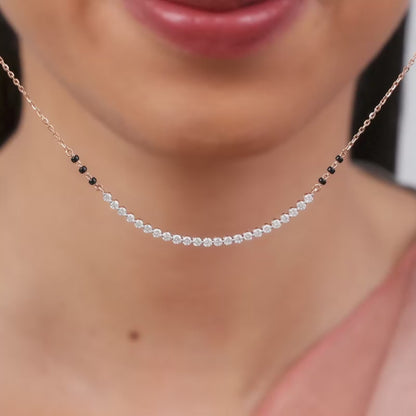 Rose Gold Suchitra Diamond Mangalsutra