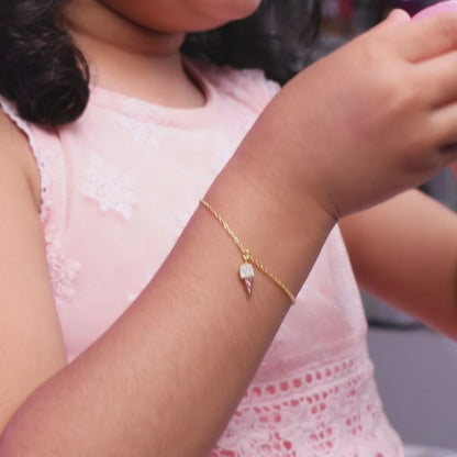 Golden Lil’ Scoop Kids Bracelet (2 - 8 Years)