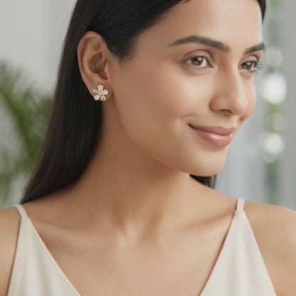 Golden Floret Glory Studs