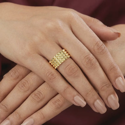 Golden Understated Icon Ring