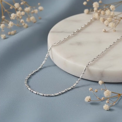 Silver Morse Kids Chain