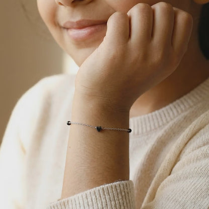 Silver Sweet Beads Kids Bracelet (2 - 8 Years)