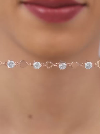 Kriti Sanon Rose Gold Heartlock Bracelet