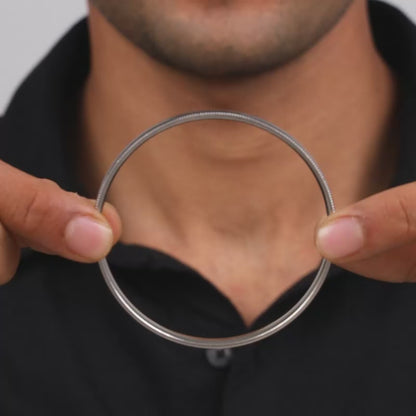 Silver Himmat Kada For Him