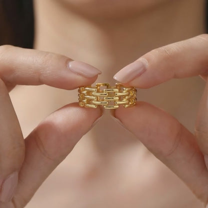 Kriti Sanon Golden Girls Code Ring (Size 12)