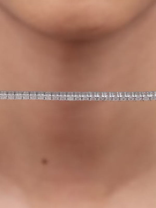 Kriti Sanon Silver Zircon Tennis Bracelet