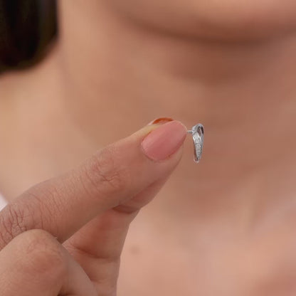 Silver Jolly Heart Studs