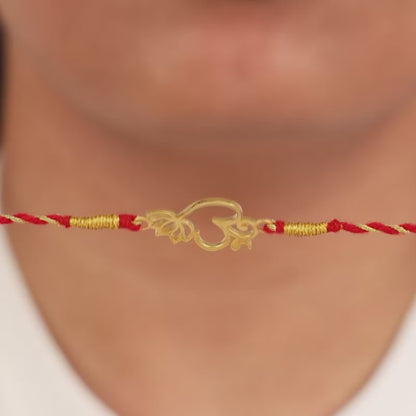 Silver Om Spirit Rakhi Combo (Set of 5)