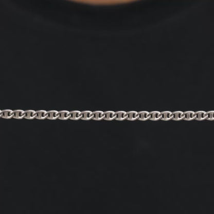 Silver Classic Curb Chain For Him