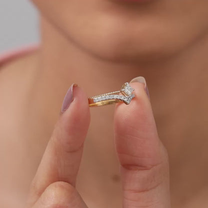 Gold Enigma Layered Lab Grown Diamond Ring