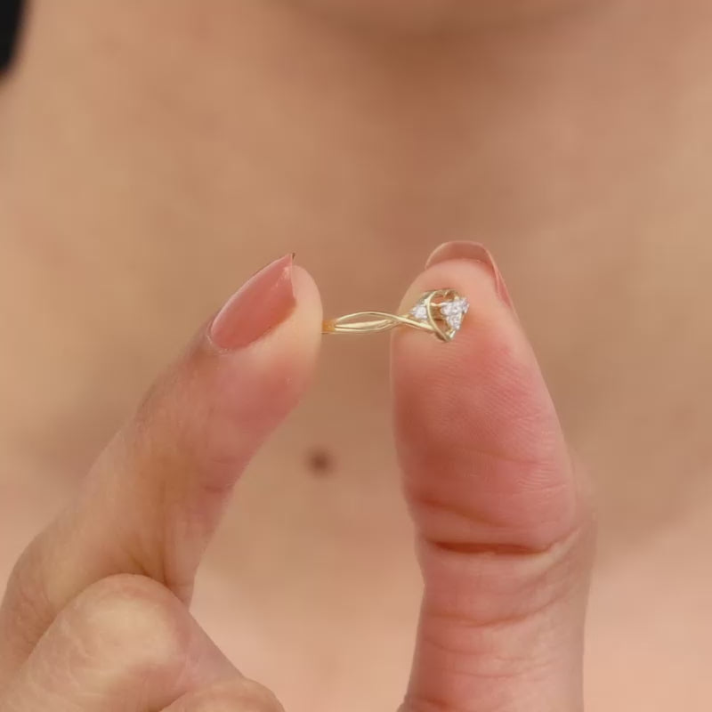 Gold Warm Love Diamond Ring