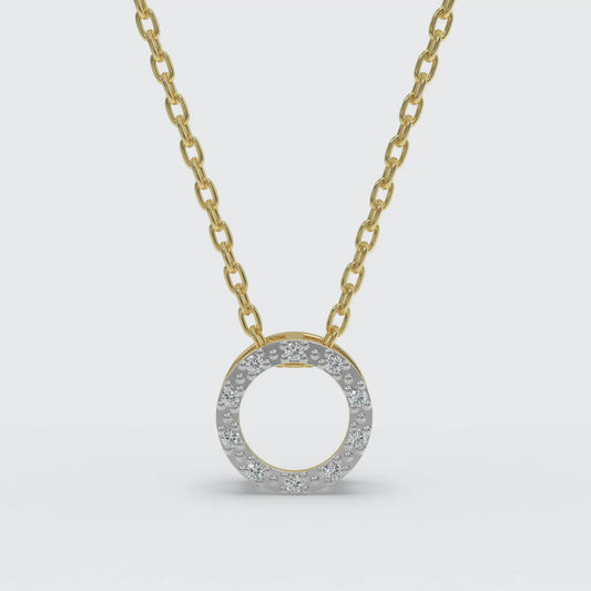 Gold Eternal Valentine Diamond Pendant