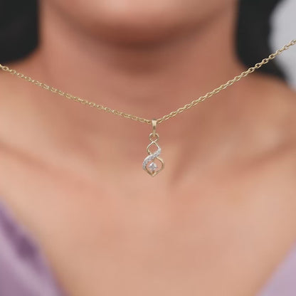 Anushka Sharma Gold Eternal Lab Grown Diamond Pendant