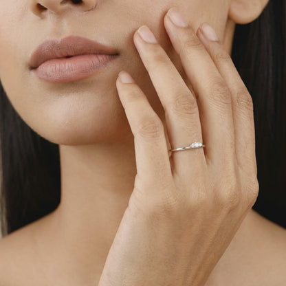 Silver Trinity Shine Ring