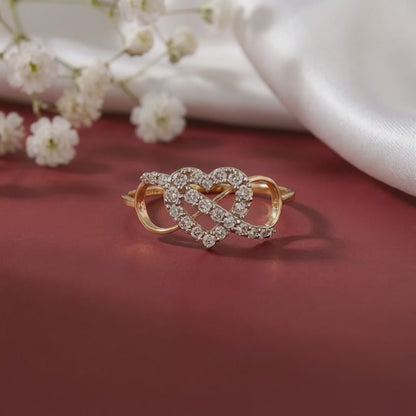Gold True Heart Lab Grown Diamond Ring