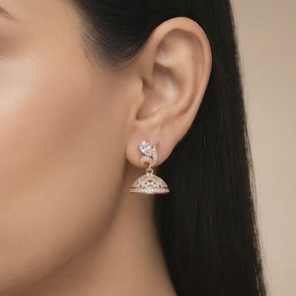 Rose Gold Madurai Jhumki