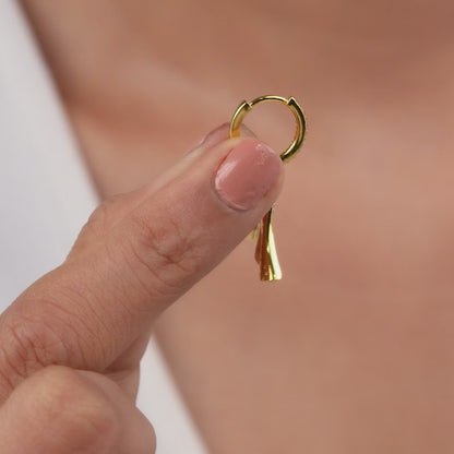 Golden Autumn Ginkgo Earrings