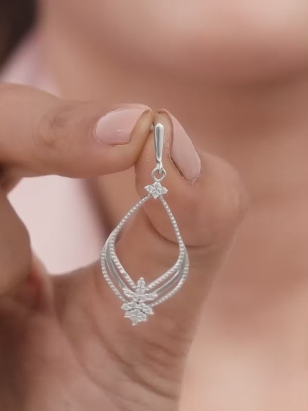 Silver Princess Earrings