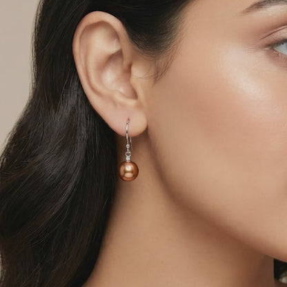 Silver Rachel Pearl Drop Earrings