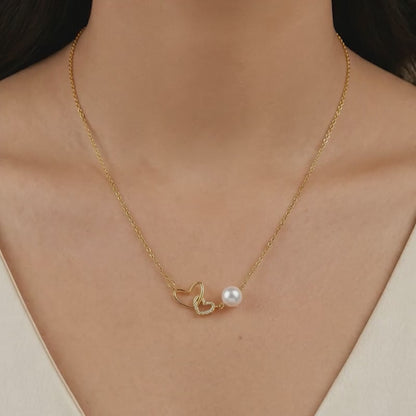 Kriti Sanon Golden Neve Pearl Necklace