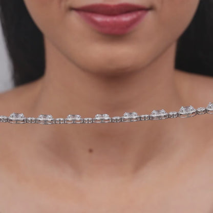 Silver Young Royals Zircon Bracelet